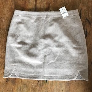 Brand new j crew heather grey mini skirt